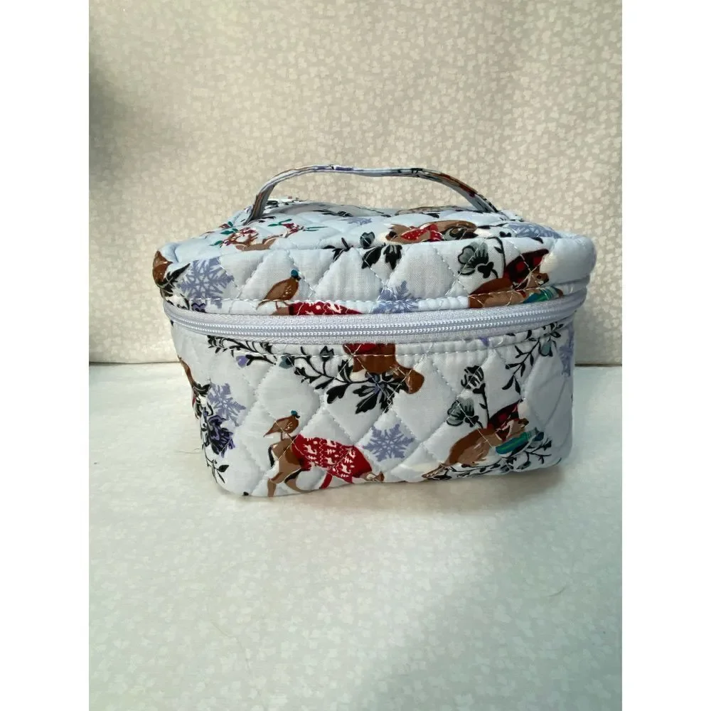 Vera Bradley 3 Pc Cosmetic Set - Merry Mischief Snow Days